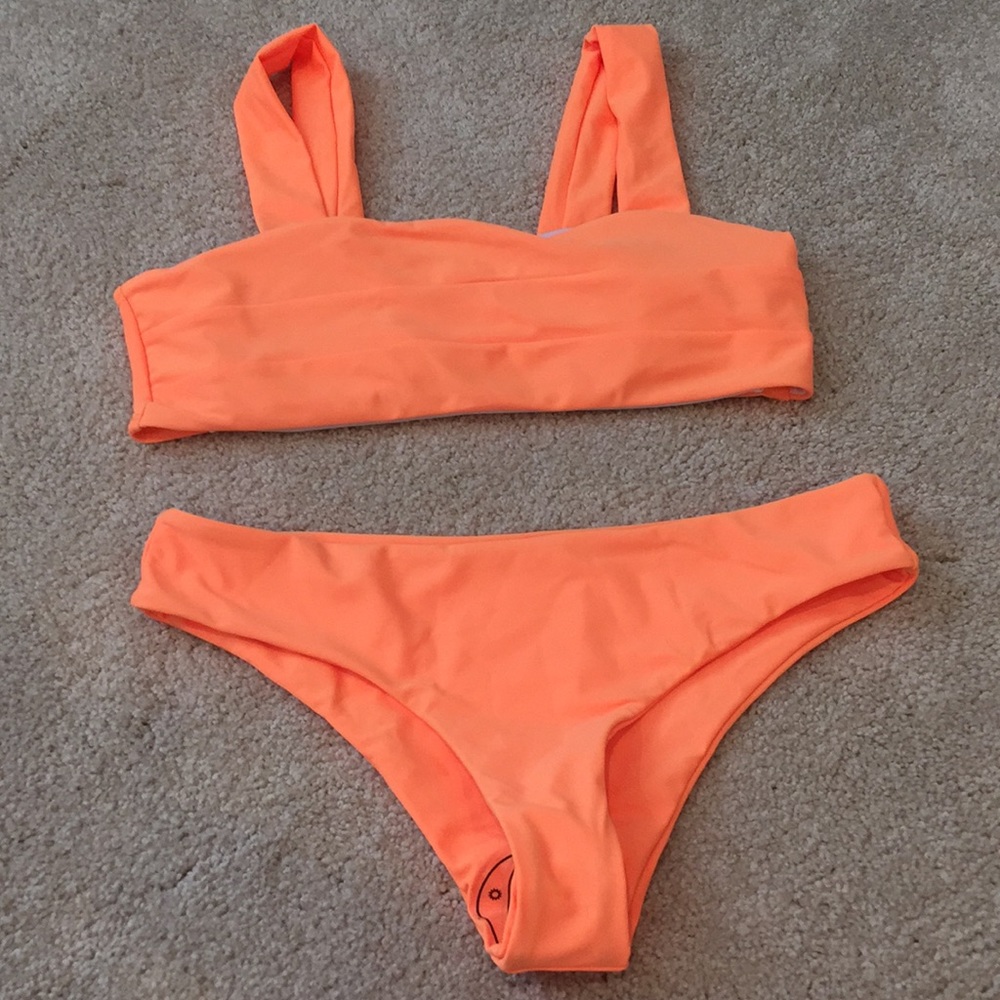 Neon Orange Zaful Bikini